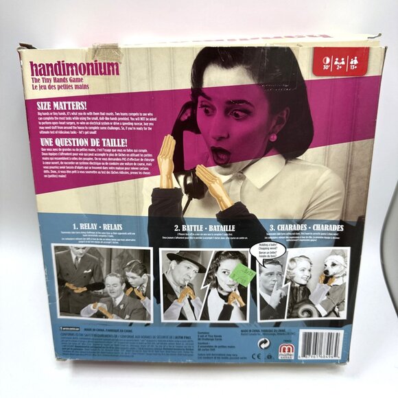 Handimonium The Tiny Hands Card Game Board Game Damaged Box 55 Of 56 Cards - Picture 4 of 4